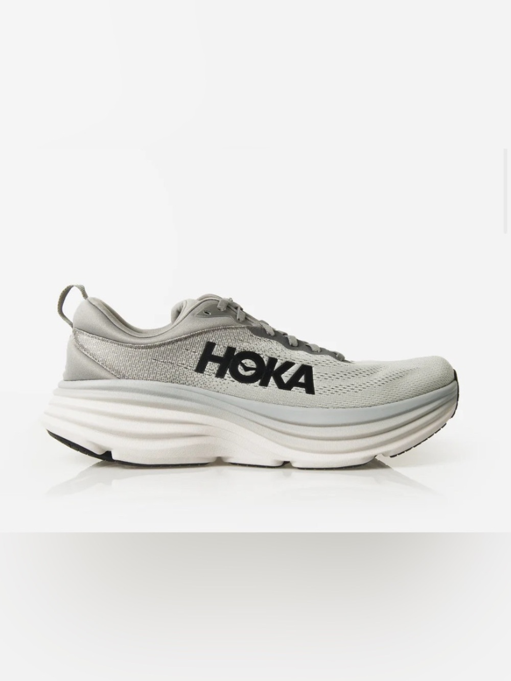 New Size 10.5 D- Hoka One One HOKA Bondi 8 1123202 SHMS Sharkskin Running Shoe